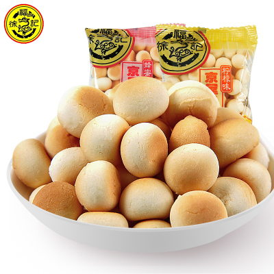 徐福记京屋果子500g小馒头柠檬蜂蜜味饼干儿童休闲零食散装批发