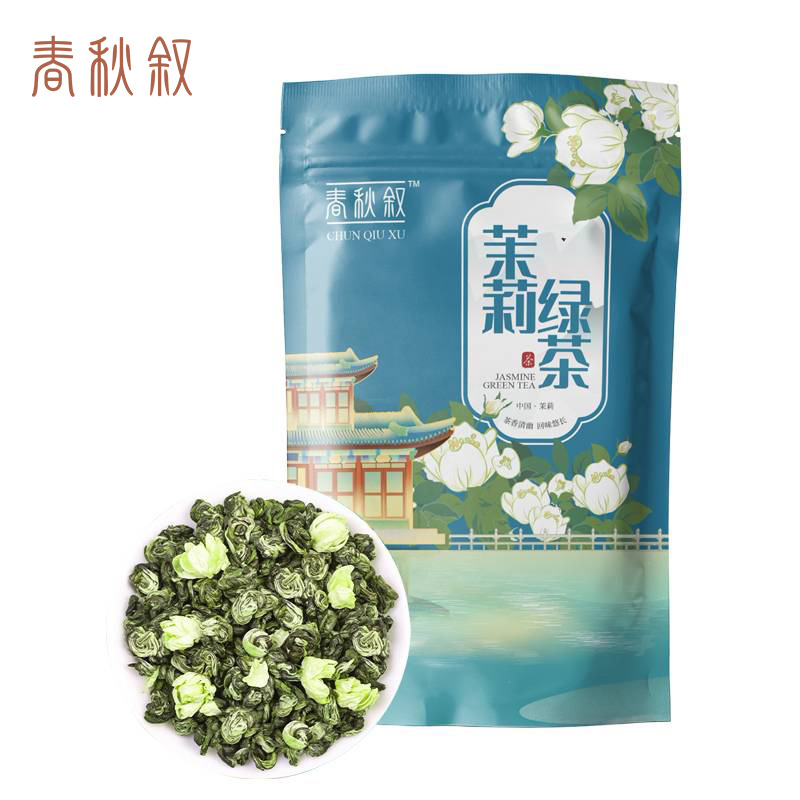 春秋叙 茉莉绿茶 袖珍玉螺 150g(特级)袋