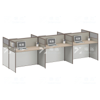 臻远 ZYGW-039职员桌办公桌屏风工作卡位 对坐六人位