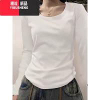 YIBUSHENG美式复古短袖正肩t恤女季显瘦修身辣妹短款紧身上衣设计感小众