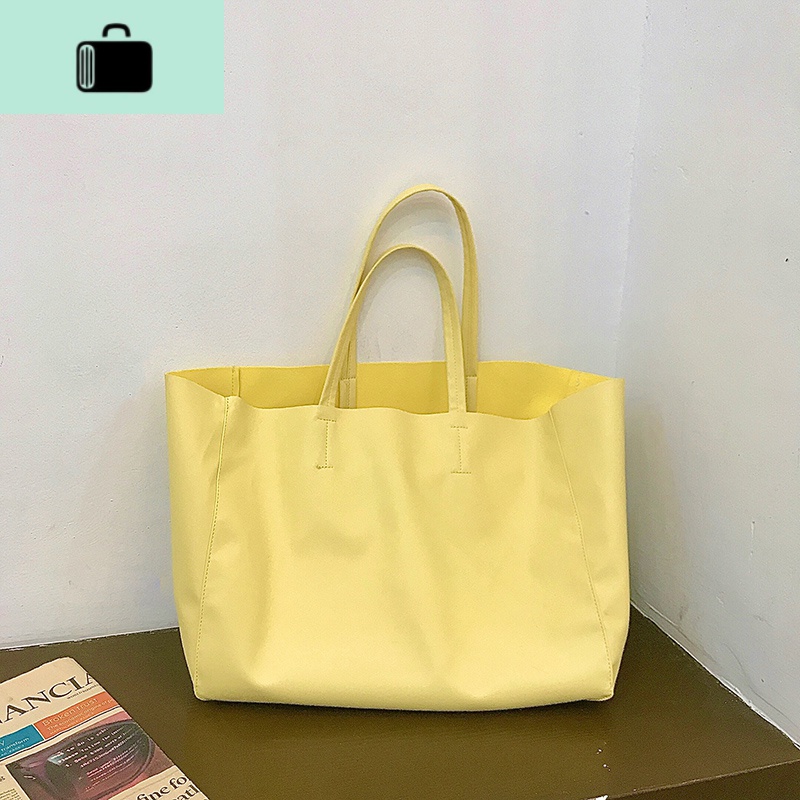 容量上班族拿坡里淡奶油托特包手提大包new lake 拿坡里黄女士单肩包