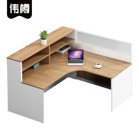 伟樽屏风办公桌单人位150*140*110cm张