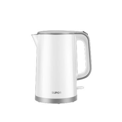 苏泊尔SUPOR智能白钢电水壶1.5L底盘加热自动断电SW-15T101E