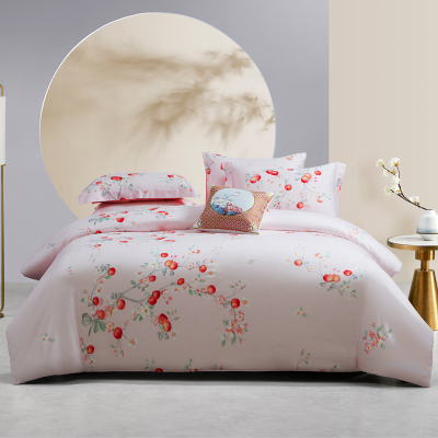 梦洁家纺 梦洁纯棉印花四件套:平安如意1010189098