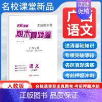 语文[人教版] 七年级下 [正版]广西专版2024新版期末真题卷七年级下册语文人教版 初一7年级下册同步测试卷单元期中期