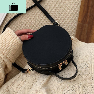 女士小圆包包2020新款潮韩版休闲包单肩斜挎包时尚简约圆形小包包NEWLAKE女士单肩包