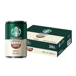 星巴克(Starbucks)星倍醇 意式浓缩180ml*12罐