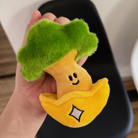 发财树公仔钥匙扣挂件女创意可爱卡通毛绒玩具个性搞怪钥匙链 10cm