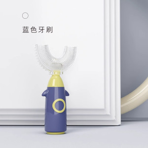儿童u型牙刷手动宝宝1-2-3-6岁以上小孩刷牙神器硅胶U形牙刷3759