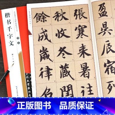 [正版]智永楷书千字文 名家墨宝选粹临帖放大本 智永千字文墨迹原帖书籍智永真书小楷书练字帖软笔米字格成人初学者书法毛笔