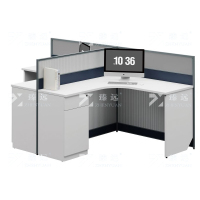 臻远 ZYGW-028职员桌办公桌屏风工作卡位T型双人位