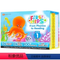 FIRST STEPS 1级别 26册自然拼读绘本+练习册+学习APP [正版]新加坡拼读故事书FIRST STEPS