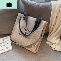 包包女2020新款潮韩版原宿ulzzang百搭简约时尚大容量手提帆布包NEW LAKE女手包