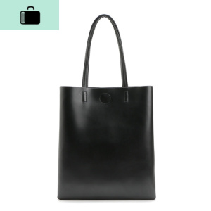 简约百搭素色简易简单手提包手提袋单肩挎包休闲女包NEW LAKE 黑色 黑色