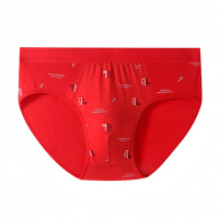 莫代尔男士内裤中高腰透气时尚印花三角裤舒适青少年运动短裤薄款