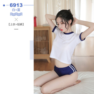 霏慕女式情趣睡衣日系学生体操服校园风体操衣服套装情趣内衣女制服6913