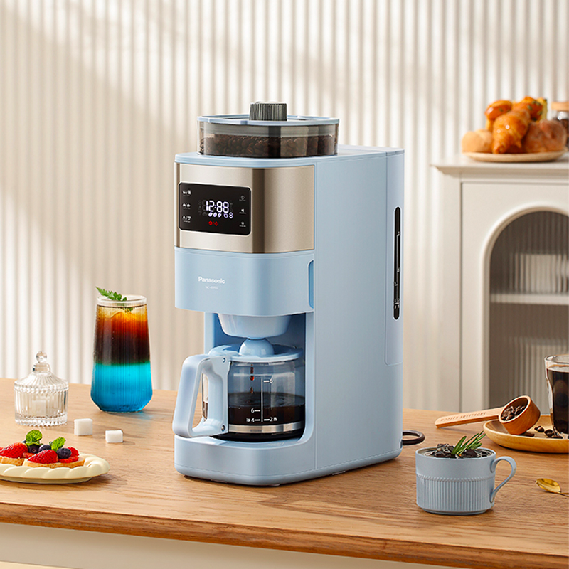 松下(Panasonic) 美式咖啡机全自动研磨一体机家用智能保温豆粉两用研磨机 NC-A702