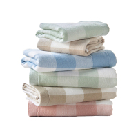 弗切尔珀榕 无印方格浴巾