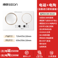 帅康 (sacon) 家用电磁灶电磁炉 3500W大功率双灶智能恒温匀火嵌入式双头灶触控式凹面双灶 过热保护定时功能