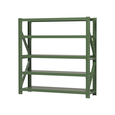 臻远 ZYJJ-HJ-042 臻远仓储货架库房置物架重型货架军绿色五层主架1500*600*2000mm/300kg