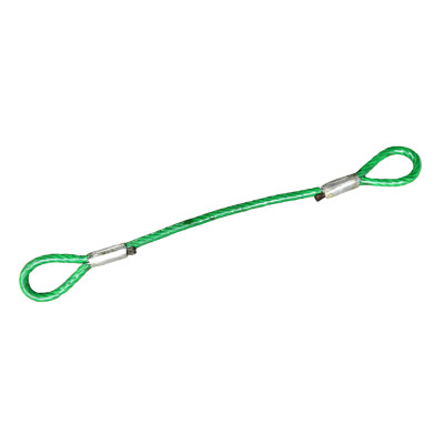 安赛瑞 包塑钢丝绳索具4.5m 光亮包胶涂塑钢丝绳 φ20mm 承重20T 单位:件