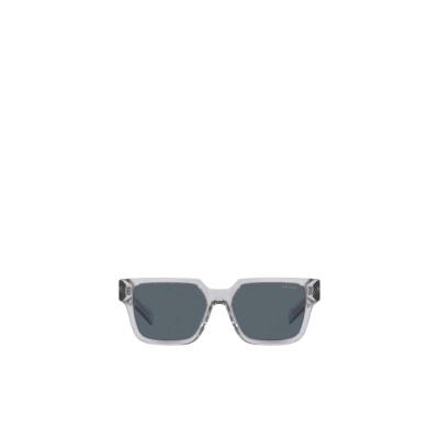 普拉达(PRADA)男款徽标太阳镜方框潮流镜腿徽标点缀时尚百搭配件 绿色