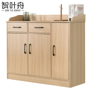 智叶舟木质茶水柜100*40*90cm台