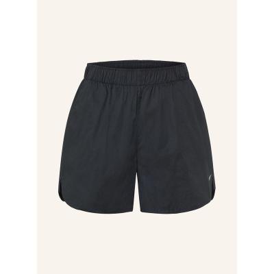 高弹棉质直筒运动裤女宽松版高腰侧兜防滑舒适跑步训练裤