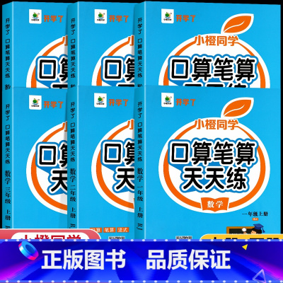 [上册+下册]口算笔算天天练 全2册 小学二年级 [正版]小学一二三年级数学专项训练上册人教版口算笔算天天练下册四年级口
