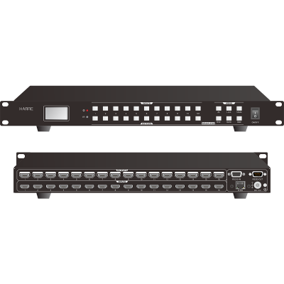 输入16路HDMI信号,输出16路HDMI信号