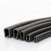 包边条 U型橡胶密封条桥架玻璃防撞胶条 高10宽7mm(卡1-3mm) 5米