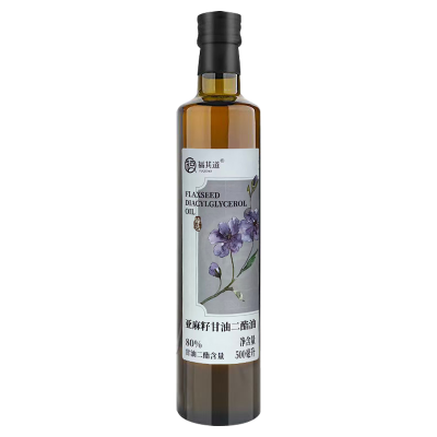 正宗健康福其道亚麻籽甘油二酯油含量80%初榨营养食用油直饮500ml