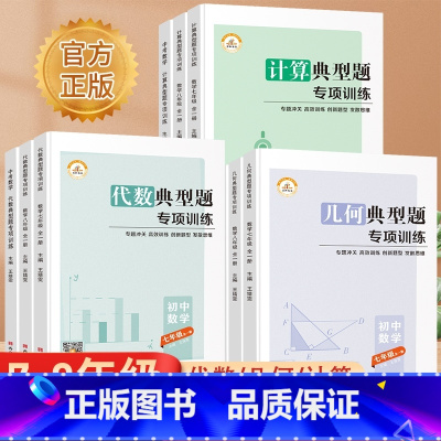 [全3册]计算典型题+代数典型题+几何典型题 七年级/初中一年级 [正版]荣恒初中数学计算几何典型题专项训练七八九年级中