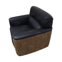 翌嘉 办公沙发会客接待沙发 西皮单人位