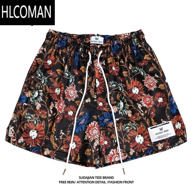 HLCOMAN夏季薄款美式网眼短裤男不过膝宽松休闲三分裤运动速干透气篮球裤