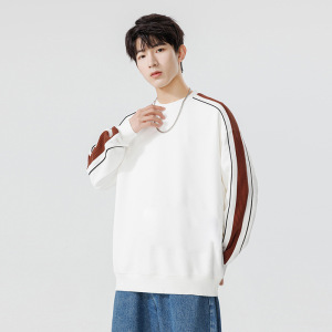 男装秋冬凹凸格卫衣男新款韩版潮牌简约宽松落肩男士卫衣男女同款