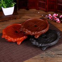 家柏饰(CORATED)紫砂茶盘功夫茶具茶海茶台壶承小号托盘蟾蜍陶瓷干泡盘储水式简约