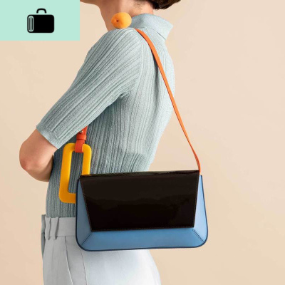 腋下包复古女包小众包包2020夏季新款几何小方包亚克力手拎单肩包NEW LAKE女士单肩包