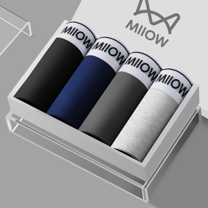 猫人男士内裤纯棉男生运动透气四角裤头2025新款大码平角短裤男款