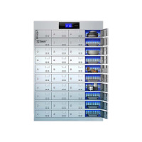 利特莱依不锈钢员工食堂消毒碗柜餐厅紫外线高温餐盘餐具柜多格饭盒储物柜40门餐盘柜 紫外线消毒