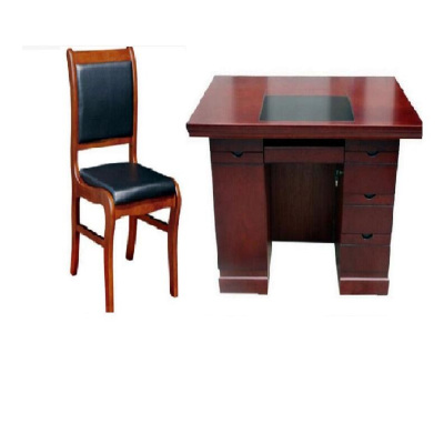 心业1.4米油漆饰面办公桌小皮面椅XY-QZXPY14办公桌椅套装 此产品单件不出售批量请联系客服