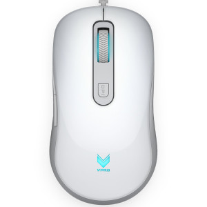 雷柏(Rapoo)V16 有线电竞游戏 MOBA/FPS/RPG 绝地求生吃鸡鼠标 赛博朋克