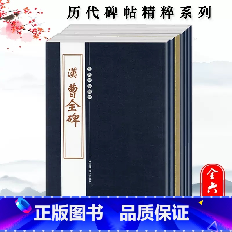 [6本]历代碑帖精粹 隶书 [正版]历代碑帖精粹曹全碑张迁碑礼器碑乙瑛碑史晨碑石门颂西狭颂袁安碑袁敞碑汉代隶书毛笔书法碑