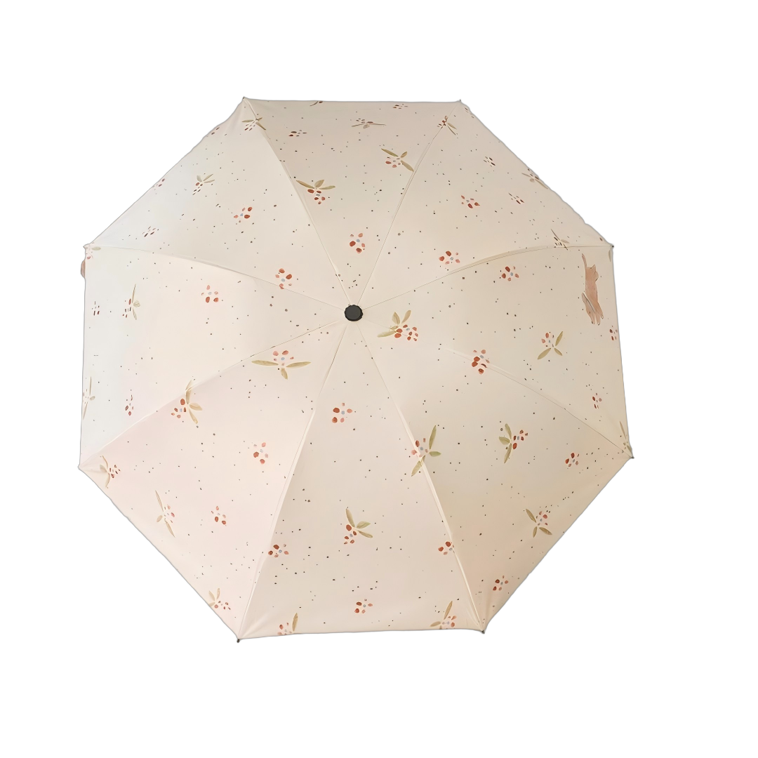 六羊纺 ins遮阳伞防紫外线女防晒太阳伞高颜值晴雨两用自动折叠雨伞学生 个