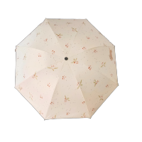 六羊纺 ins遮阳伞防紫外线女防晒太阳伞高颜值晴雨两用自动折叠雨伞学生 个