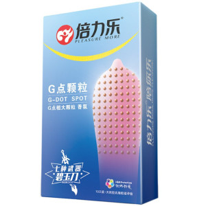倍力乐避孕套G点大颗粒香氛10只装狼牙棒套超薄款刺套浮点安全套润滑女男用异形保险套夫妻房事计生器械男性系列成人情趣性用品