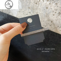 JiMi不掉钻!超闪星光满钻鸭嘴夹发夹发饰百搭重工边夹发卡ins头饰女