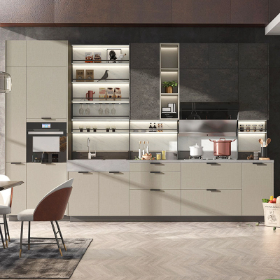 志邦橱柜定制 厨房 整体厨柜石英石台面装修开放式家用简单爱Ⅱ 3m地