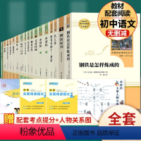 全套17本]八年级下4册+九年级上下13册必读 [正版]经典常谈朱自清名人传钢铁是怎样炼成的给青年的十二封信原著人民教育