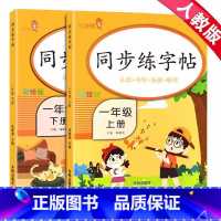 上下册2本:一年级语文 [正版]2024春小学生练字帖小学生一年级二三四五六年级上册下册语文同步练字帖人教版控笔训练硬笔